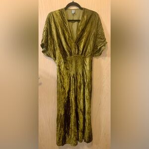 Bl^nk London for Anthropologie Velvet Maxi Dress